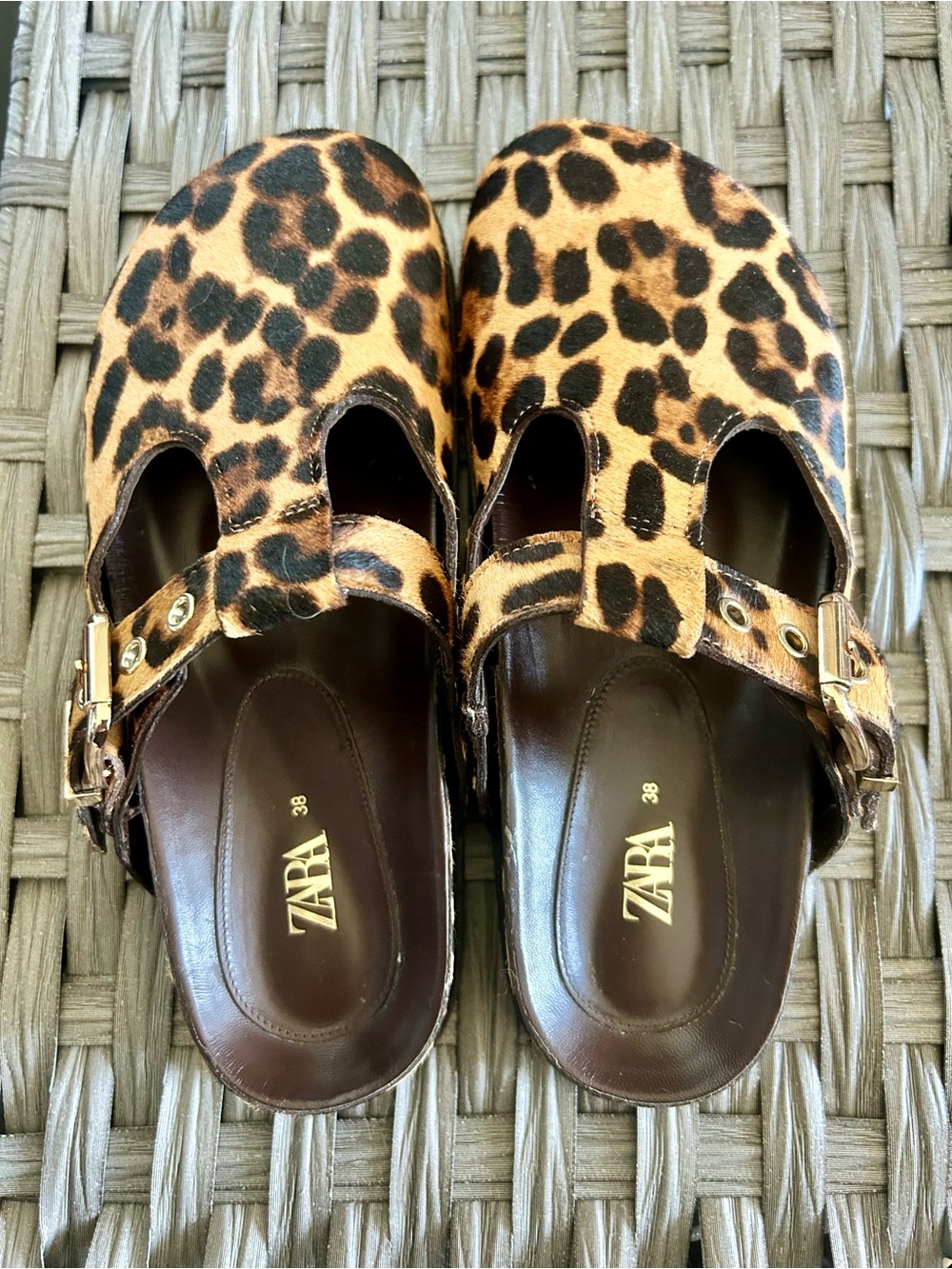 ZARA Leopard Print Clog